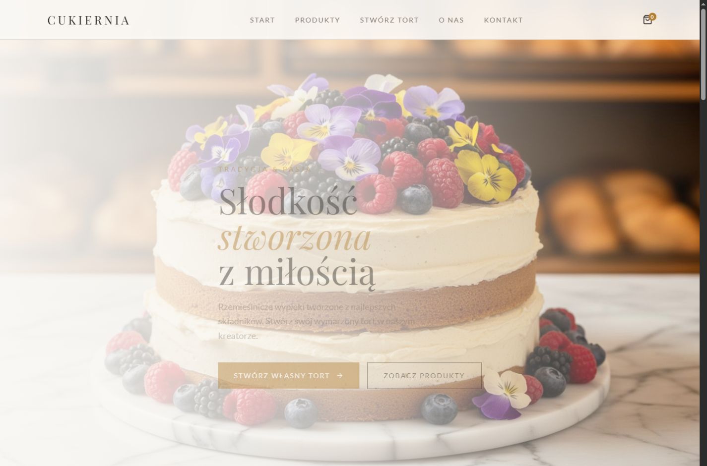 Zrzut strony Cukiernia Karpicko